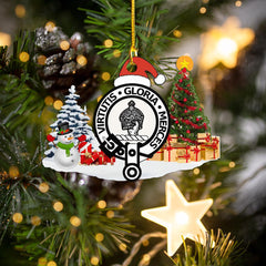 Clan Donnachaidh Crest Tartan Acrylic Christmas Ornament HJ12 Donnachaidh Tartan Tartan Christmas   