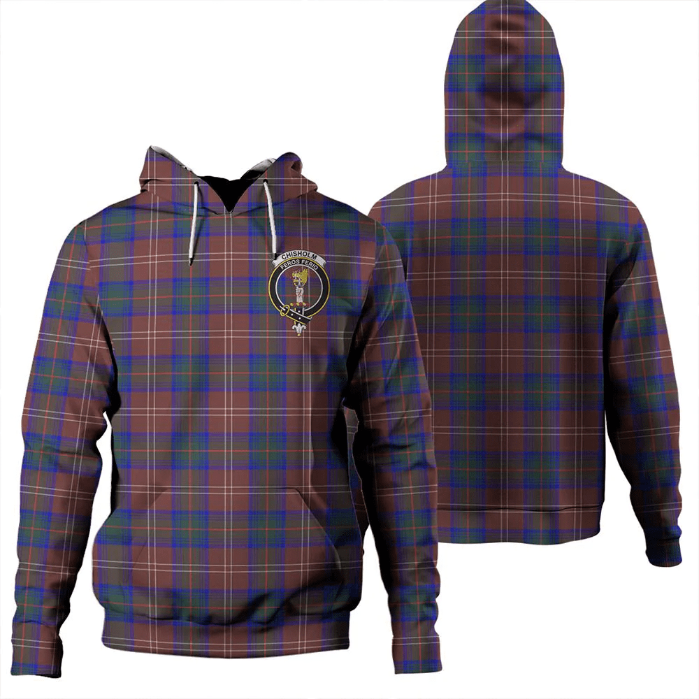 Clan Chisholm Hunting Modern Tartan Hoodie Crest WWEZW6CC-1 Chisholm Hunting Modern Tartan Hoodies   