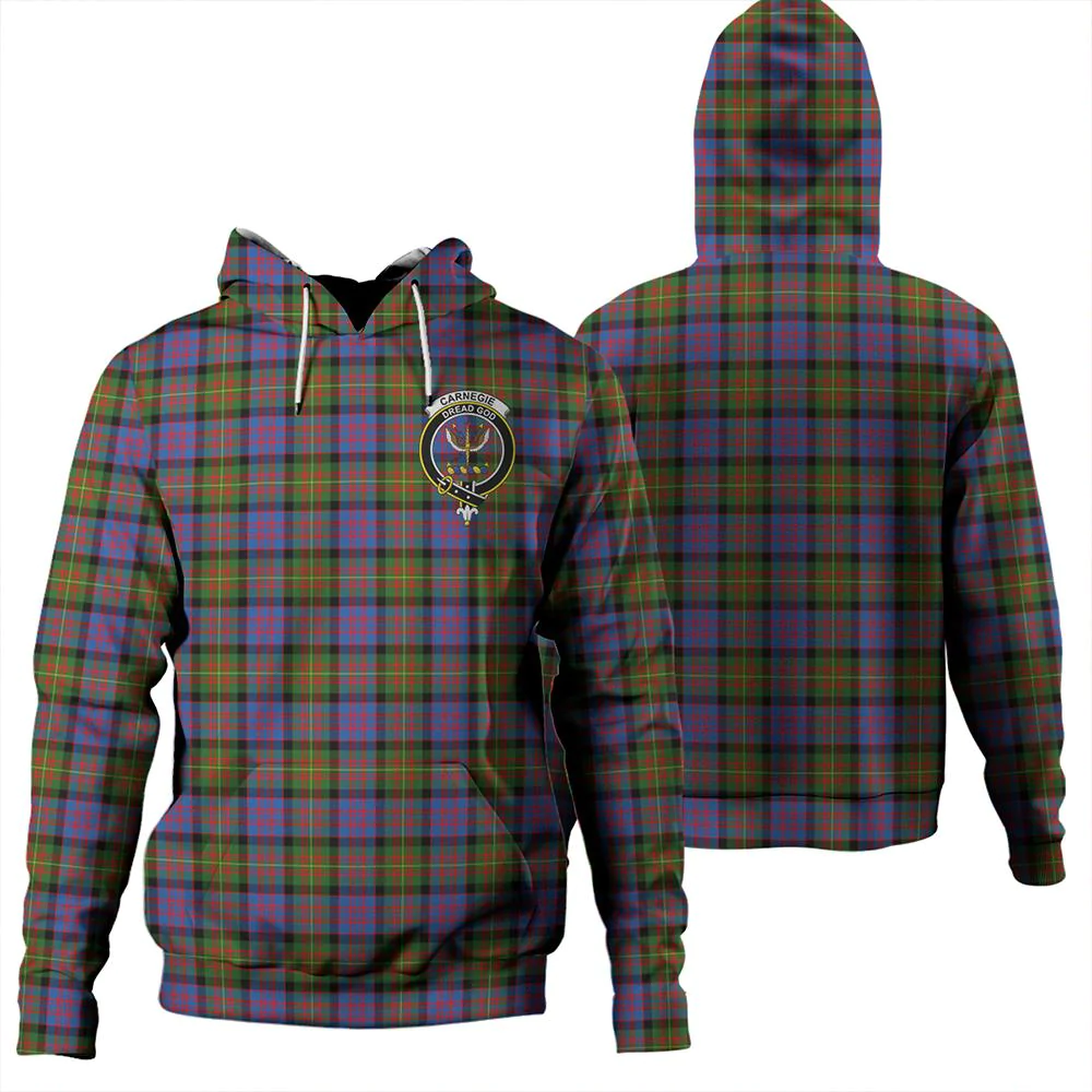 Clan Carnegie Ancient Tartan Hoodie Crest 0MQBIJBF-1 Carnegie Ancient Tartan Hoodies   