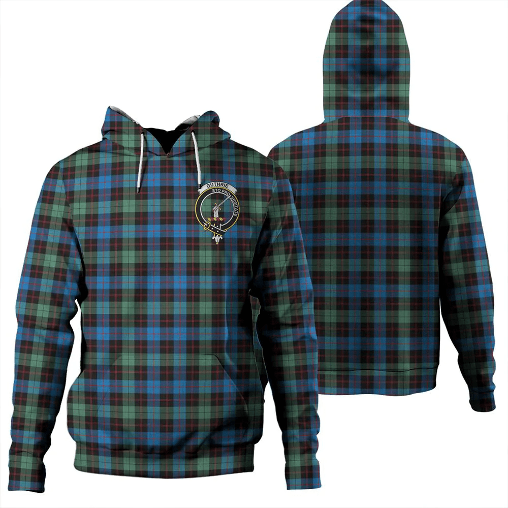 Clan Guthrie Ancient Tartan Hoodie Crest HKPHVF9B-1 Guthrie Ancient Tartan Hoodies   