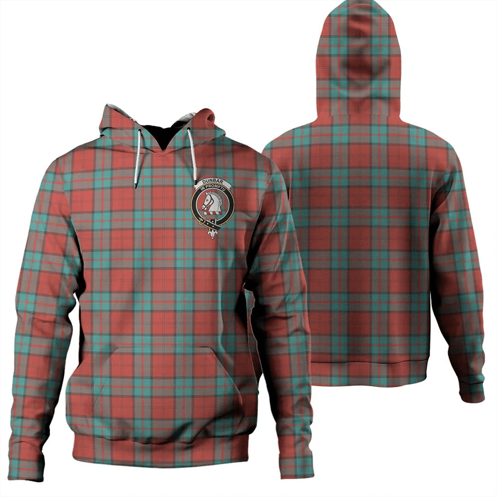 Clan Dunbar Ancient Tartan Hoodie Crest 3AXXJJUC-1 Dunbar Ancient Tartan Hoodies   