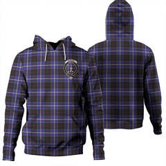 Clan Dunlop Modern Tartan Hoodie Crest JBUVSV2F-1 Dunlop Modern Tartan Hoodies   