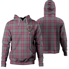 Clan Crawford Ancient Tartan Hoodie Crest PUK5MQJE-1 Crawford Ancient Tartan Hoodies   