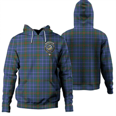 Clan Edmonstone Tartan Hoodie Crest THRXOHUE-1 Edmonstone Tartan Hoodies   