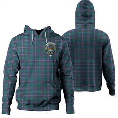 Clan Douglas Modern Tartan Hoodie Crest QCAAAPX7-1 Douglas Modern Tartan Hoodies   