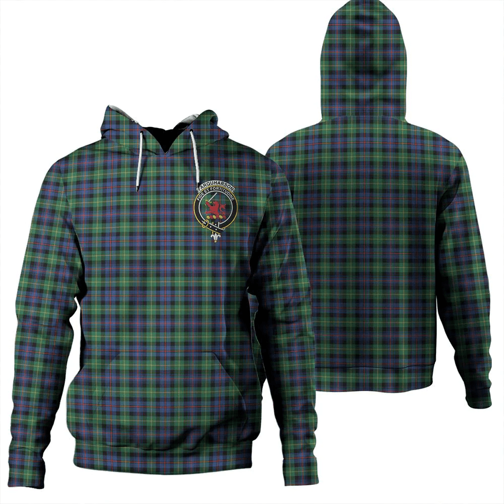 Clan Farquharson Ancient Tartan Hoodie Crest 67SMQ72D-1 Farquharson Ancient Tartan Hoodies   