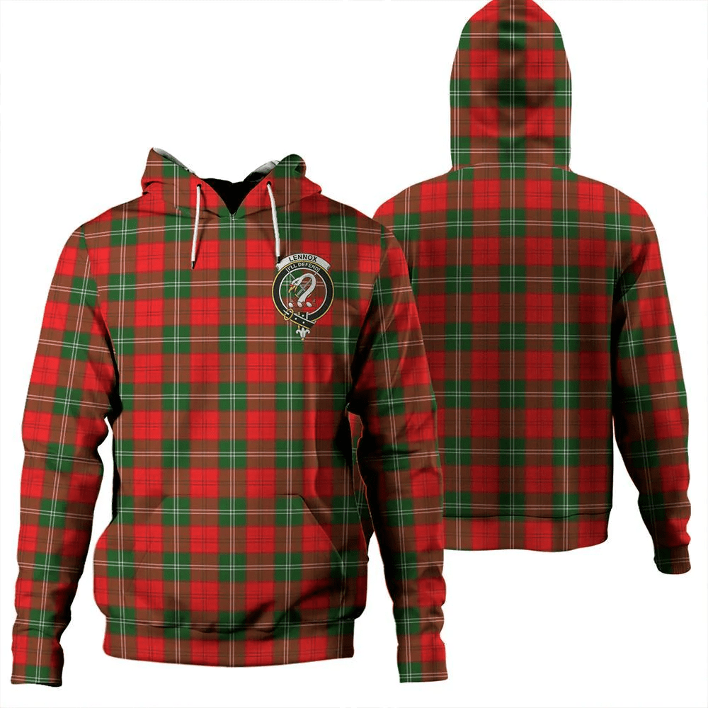 Clan Lennox Modern Tartan Hoodie Crest WXO9DAZ3-1 Lennox Modern Tartan Hoodies   