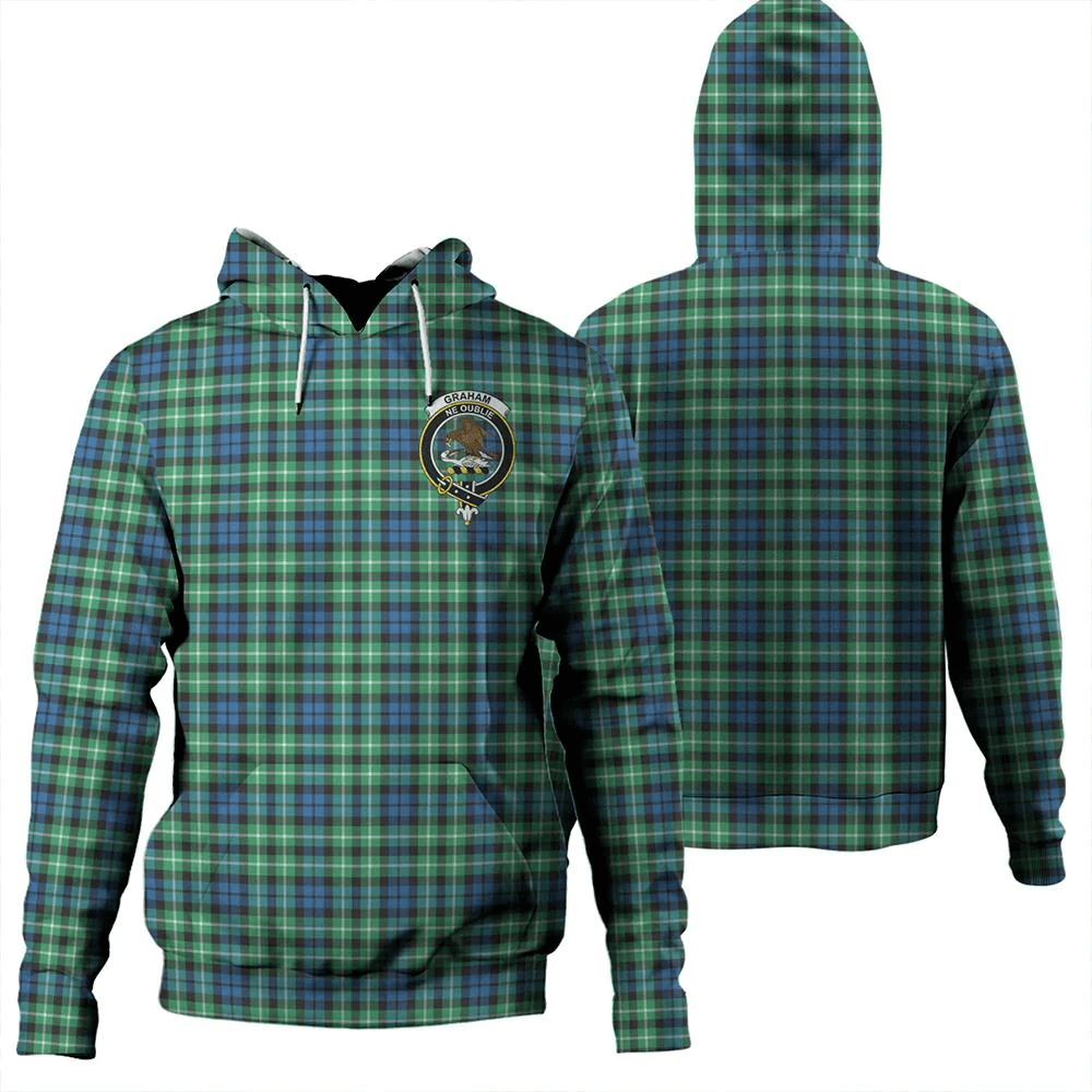 Clan Graham of Montrose Ancient Tartan Hoodie Crest ERCREYQV-1 Graham of Montrose Ancient Tartan Hoodies   