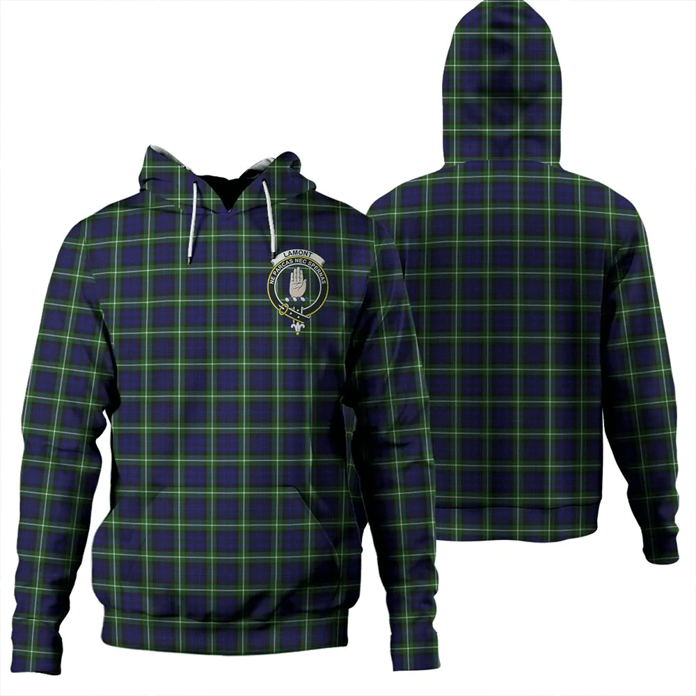 Clan Lamont Modern Tartan Hoodie Crest PLTLY4RK-1 Lamont Modern Tartan Hoodies   