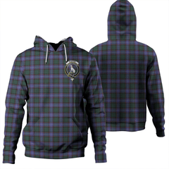 Clan Hunter Modern Tartan Hoodie Crest WBTHFN7A-1 Hunter Modern Tartan Hoodies   