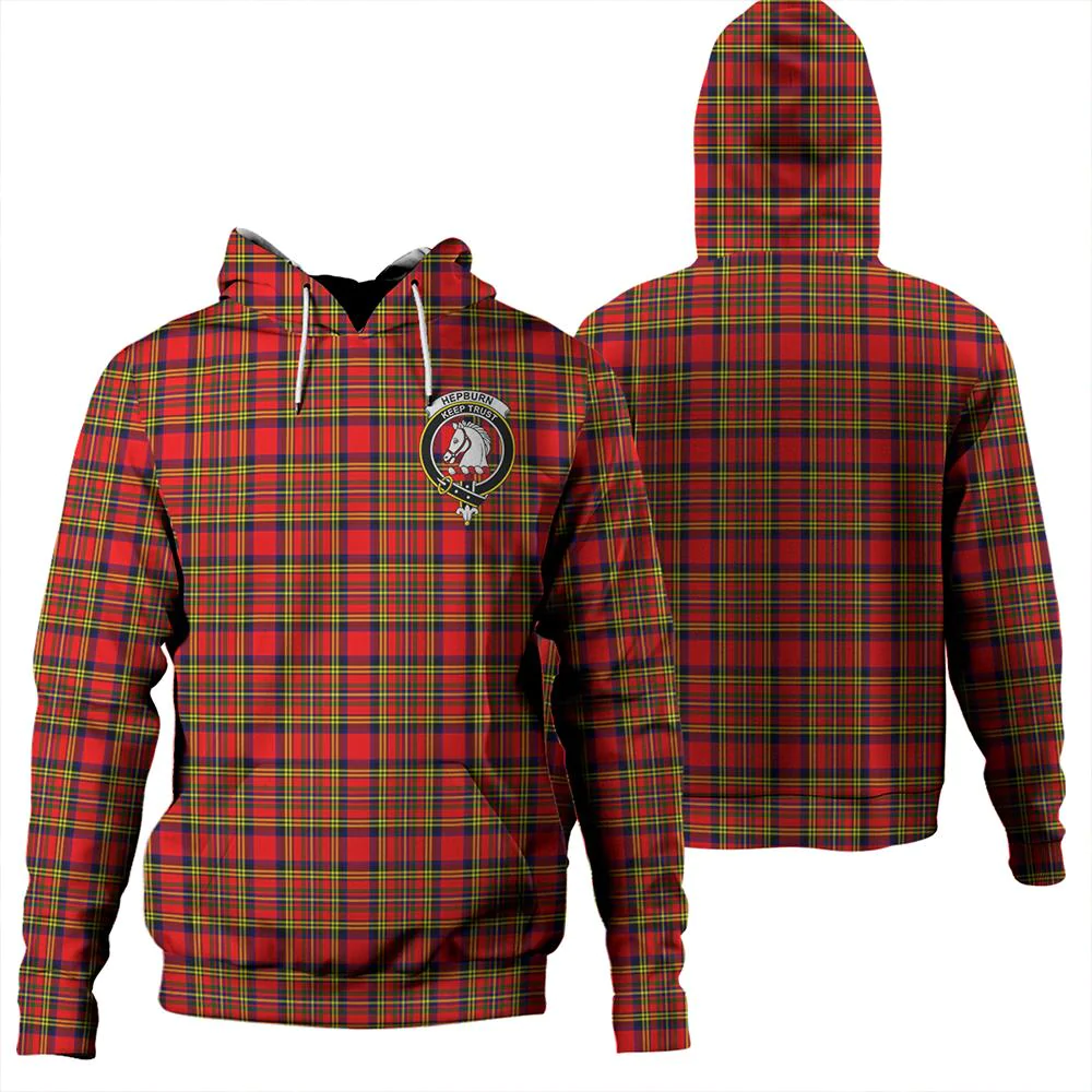 Clan Hepburn Tartan Hoodie Crest QP9AMWYG-1 Hepburn Tartan Hoodies   