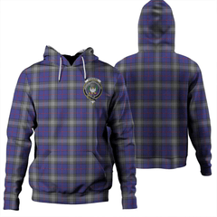 Clan Kinnaird Tartan Hoodie Crest IJ4FD8TB-1 Kinnaird Tartan Hoodies   