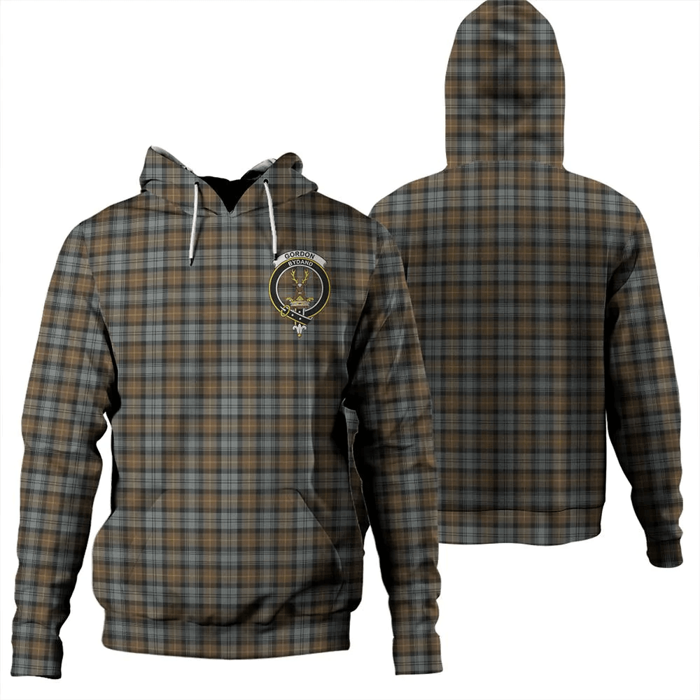 Clan Gordon Weathered Tartan Hoodie Crest EPPXIQQJ-1 Gordon Weathered Tartan Hoodies   