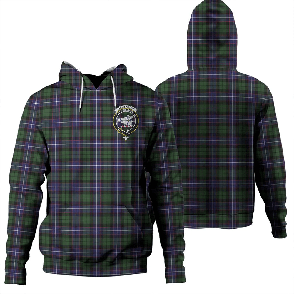 Clan Clan Galbraith Modern Tartan Hoodie Crest QDQQC624-1 Galbraith Modern Tartan Hoodies   