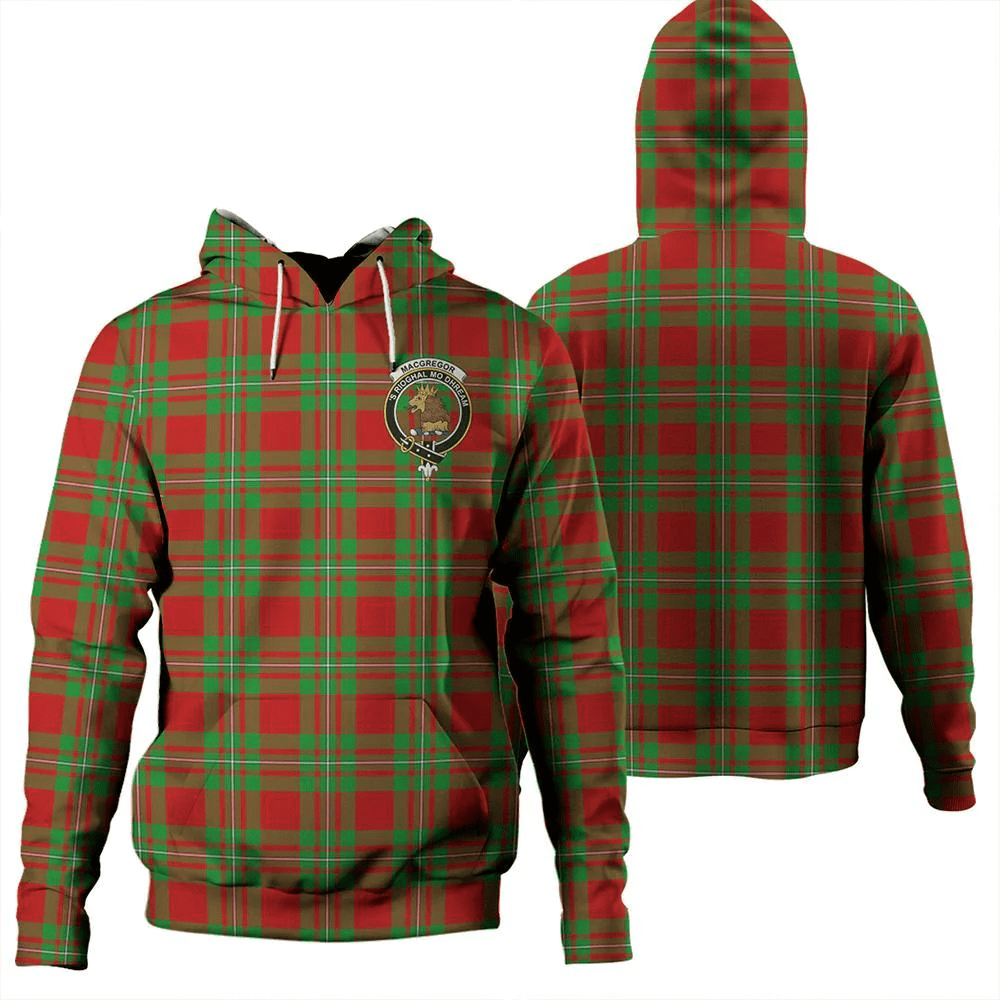 Clan MacGregor Modern Tartan Hoodie Crest FEFZWGT4-1 MacGregor Modern Tartan Hoodies   