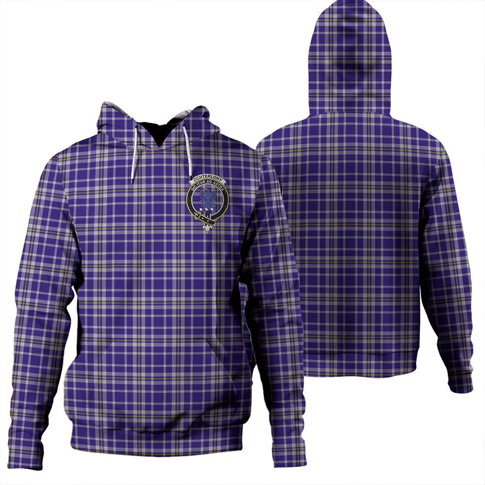 Clan Ochterlony Tartan Hoodie Crest WBSRZ4RG-1 Ochterlony Tartan Hoodies   