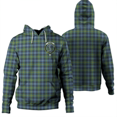 Clan MacNeill of Barra Ancient Tartan Hoodie Crest DLADDHRP-1 MacNeill of Barra Ancient Tartan Hoodies   