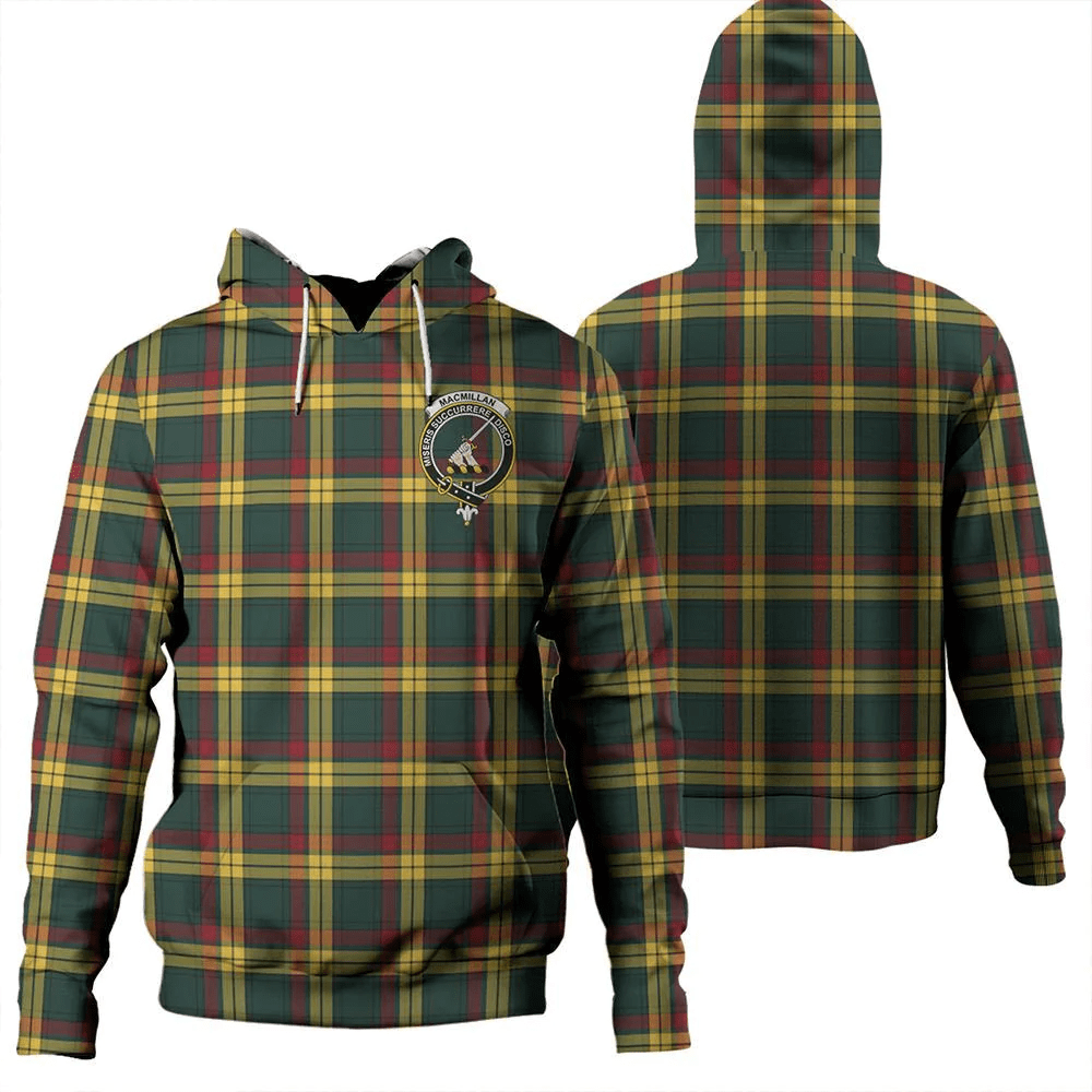 Clan MacMillan Old Modern Tartan Hoodie Crest HOE2SMDU-1 MacMillan Old Modern Tartan Hoodies   