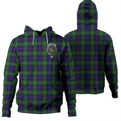 Clan MacThomas Modern Tartan Hoodie Crest USTAKEND-1 MacThomas Modern Tartan Hoodies   