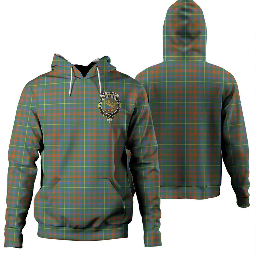 Clan MacKintosh Hunting Ancient Tartan Hoodie Crest DV7AN9AT-1 MacKintosh Hunting Ancient Tartan Hoodies   