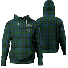 Clan MacKay Modern Tartan Hoodie Crest 7SB0UB1D-1 MacKay Modern Tartan Hoodies   