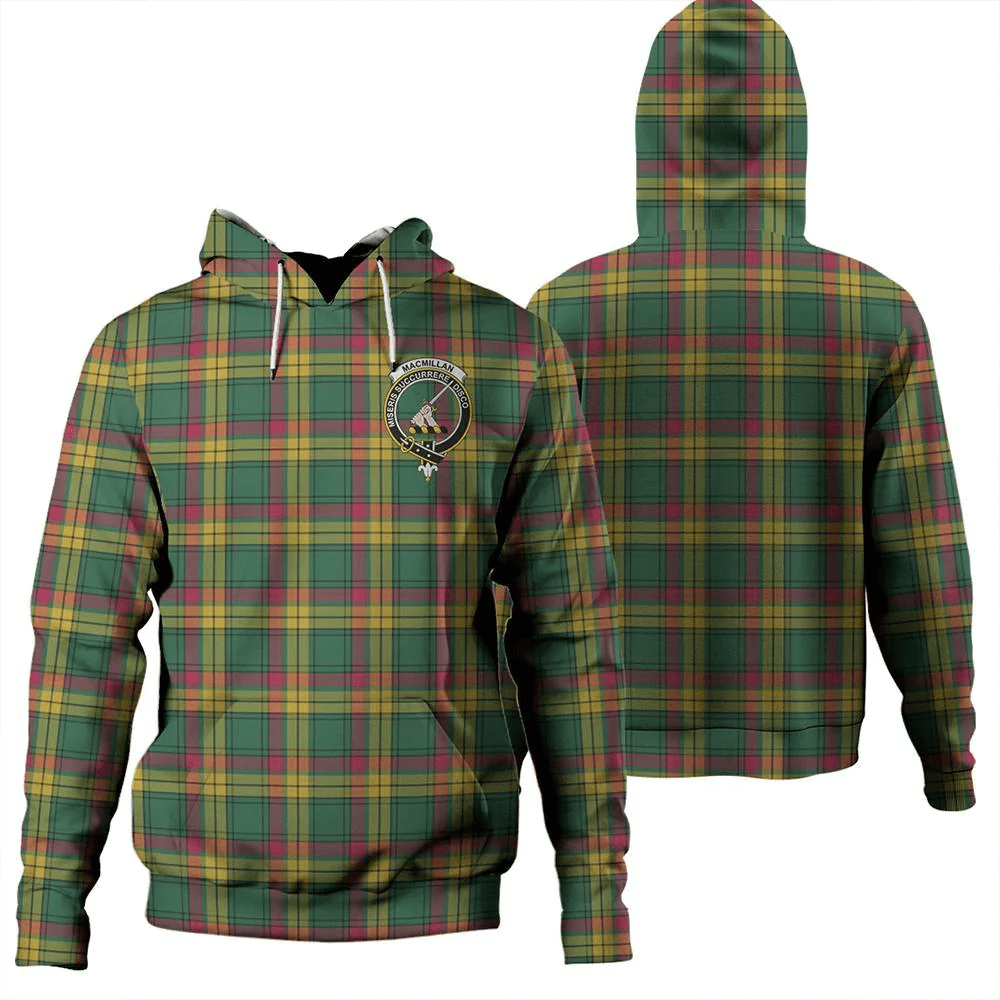 Clan MacMillan Old Ancient Tartan Hoodie Crest E3LLVUT8-1 MacMillan Old Ancient Tartan Hoodies   