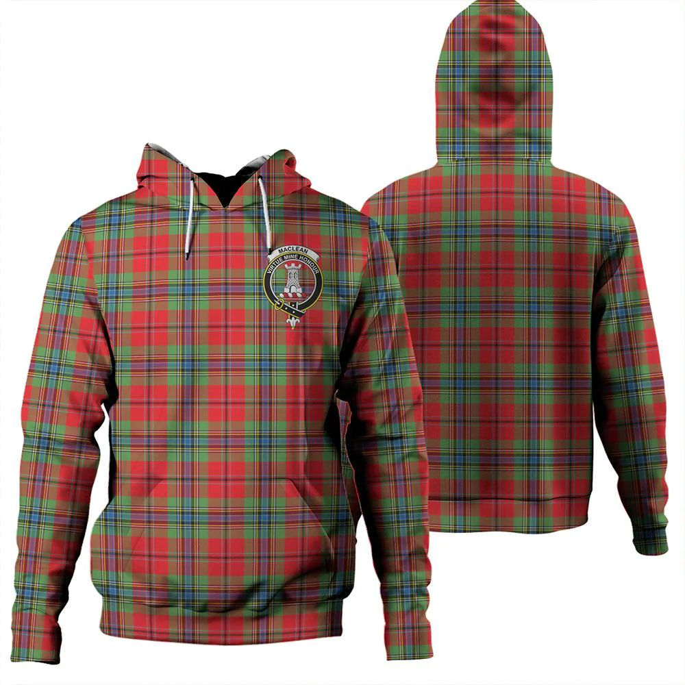 Clan MacLean of Duart Modern Tartan Hoodie Crest FYHIQFA2-1 MacLean of Duart Modern Tartan Hoodies   