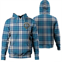 Clan Roberton Tartan Hoodie Crest HSIDRJMR-1 Roberton Tartan Hoodies   