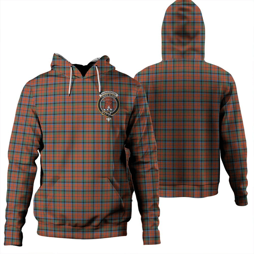 Clan MacNaughton Ancient Tartan Hoodie Crest NVF9AC4U-1 MacNaughton Ancient Tartan Hoodies   