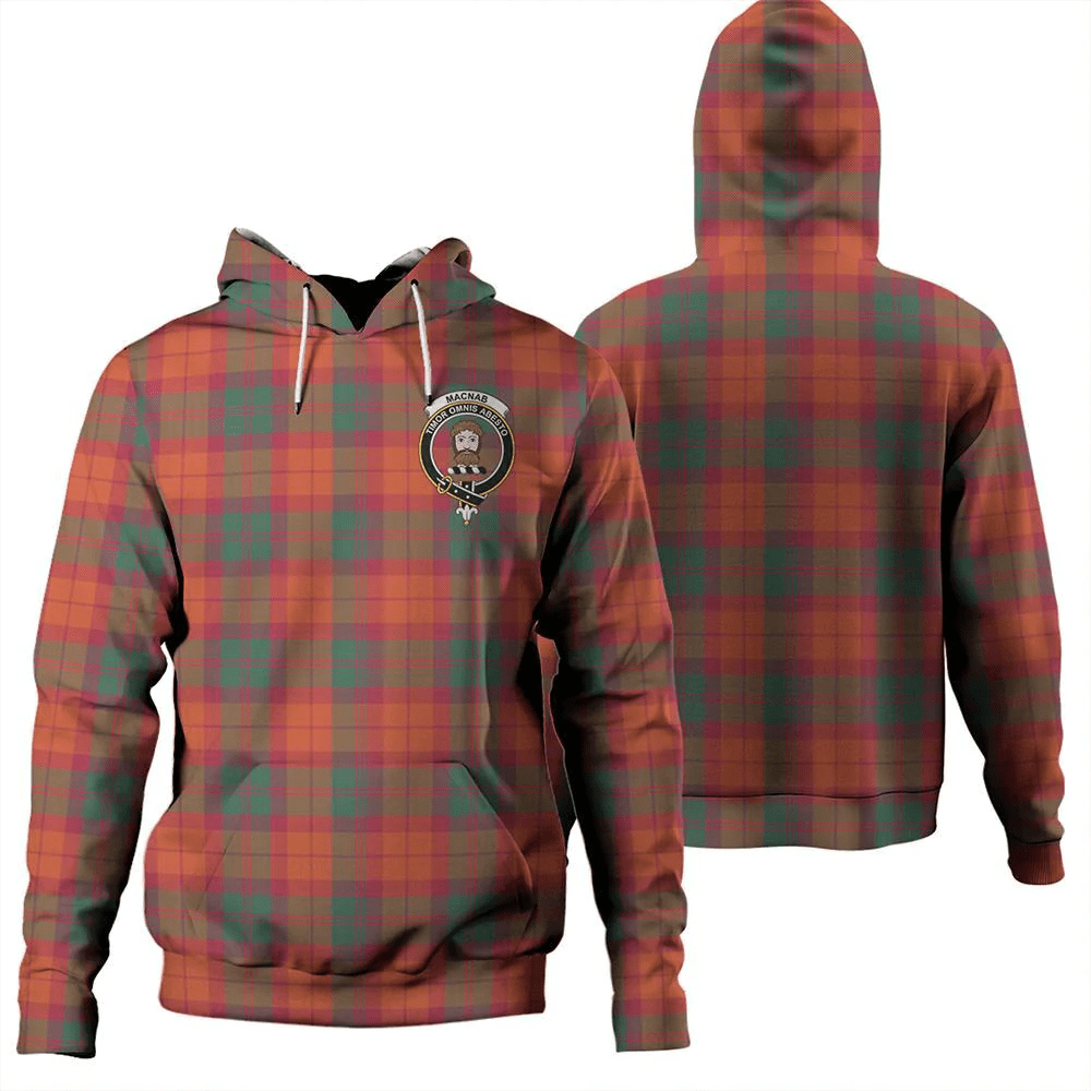 Clan MacNab Ancient Tartan Hoodie Crest WZGTFRYU-1 MacNab Ancient Tartan Hoodies   