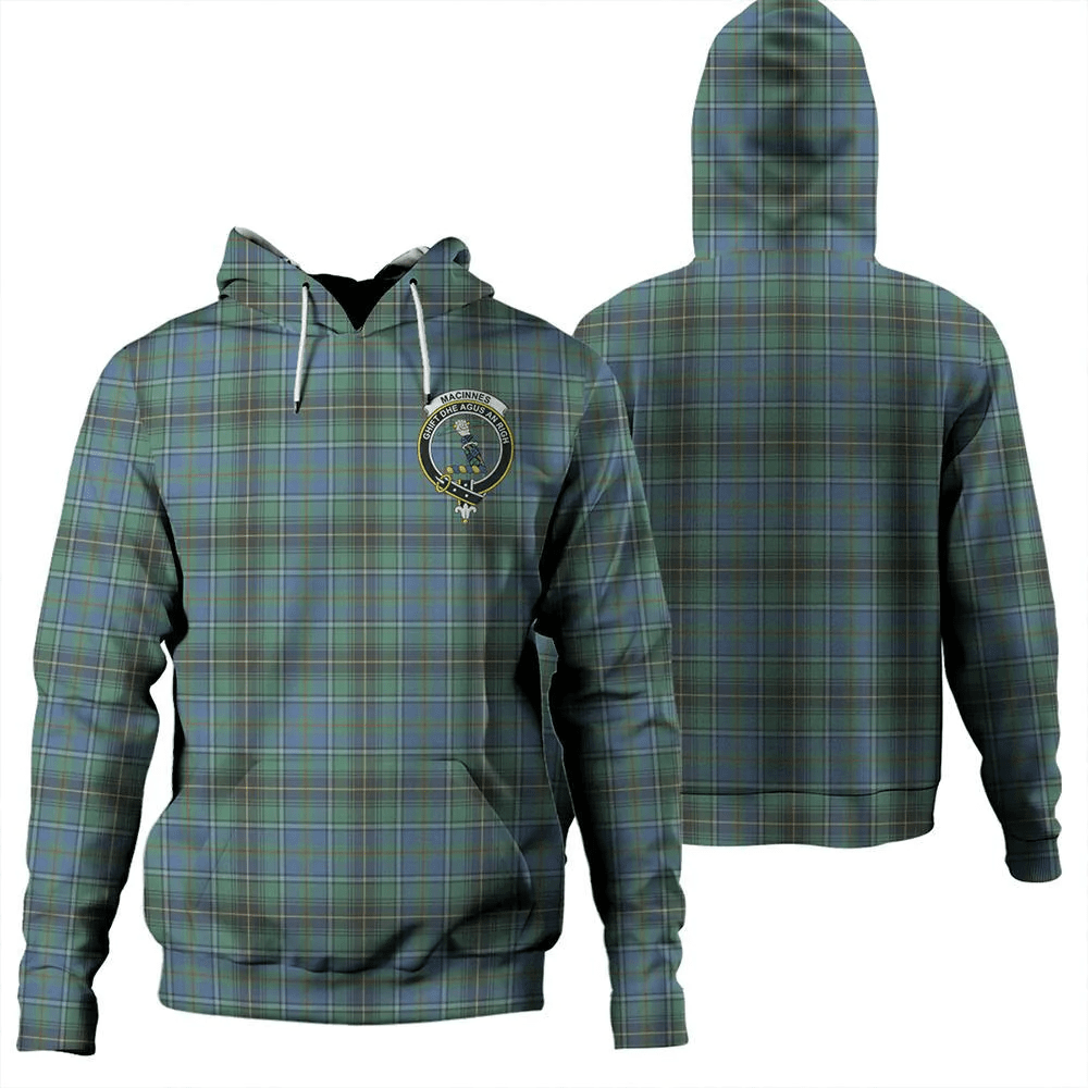 Clan MacInnes Ancient Tartan Hoodie Crest 6FD7BIDF-1 MacInnes Ancient Tartan Hoodies   