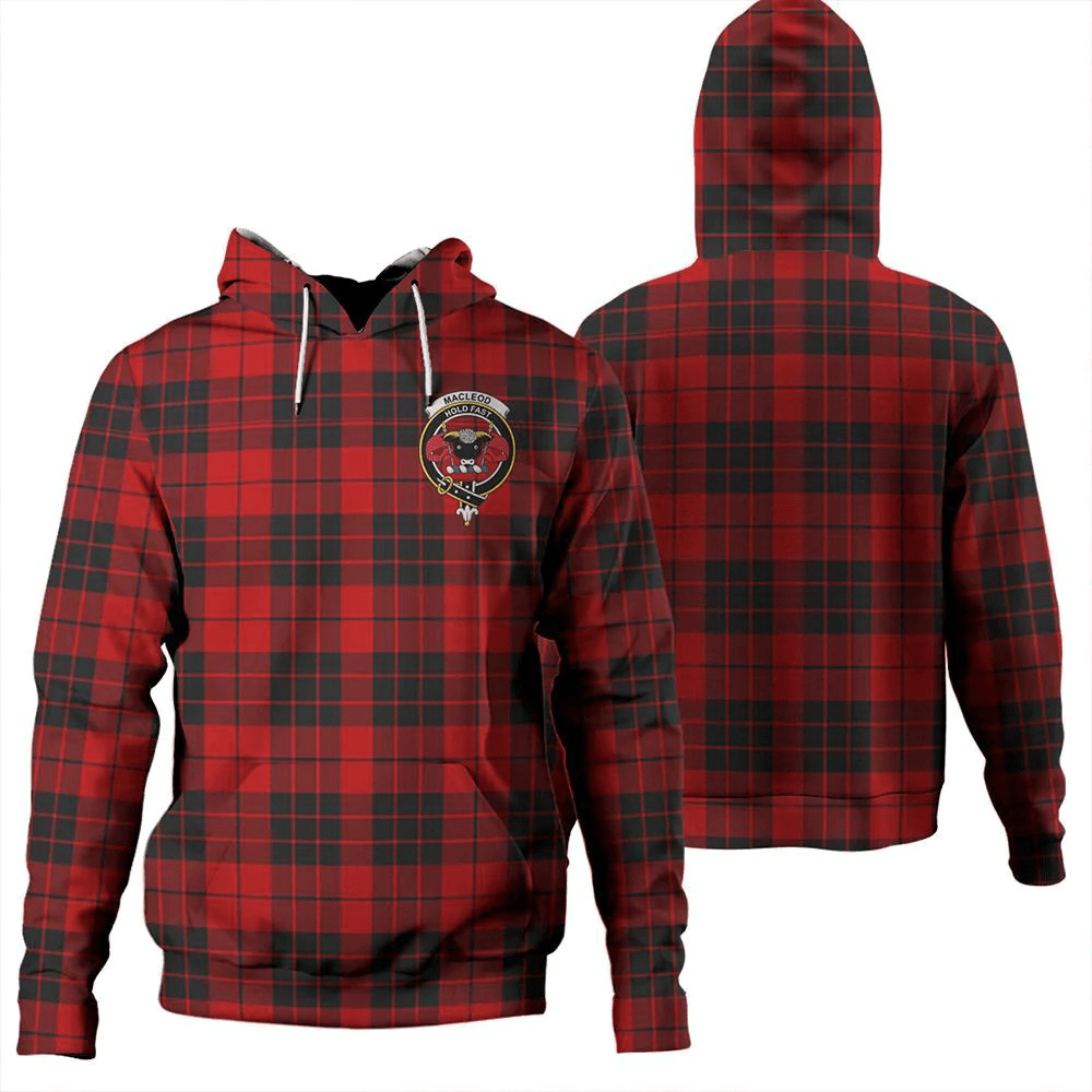 Clan MacLeod of Raasay Tartan Hoodie Crest NJATWDDG-1 MacLeod of Raasay Tartan Hoodies   