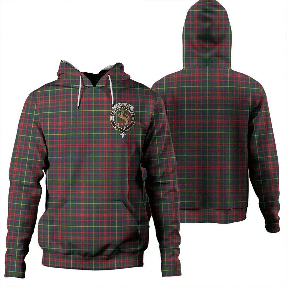 Clan MacKintosh Hunting Modern Tartan Hoodie Crest S0CKARLD-1 MacKintosh Hunting Modern Tartan Hoodies   