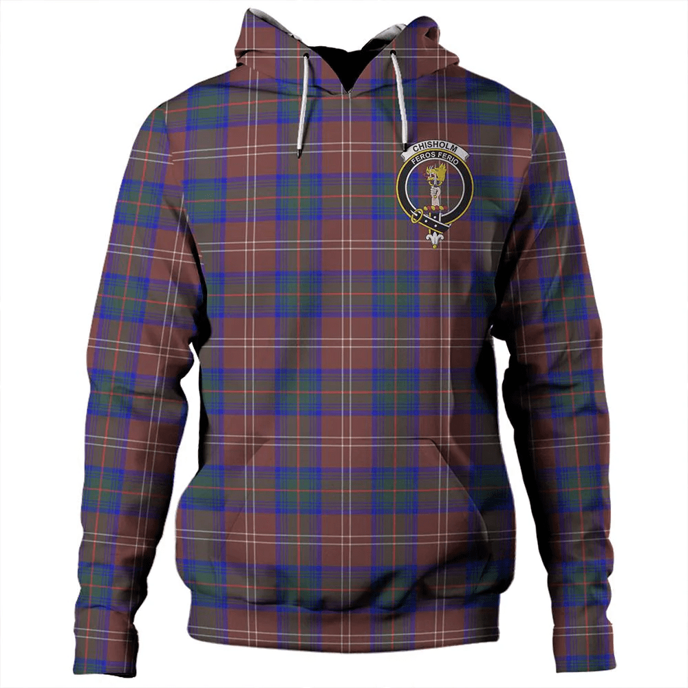 Clan Chisholm Hunting Modern Tartan Hoodie Crest WWEZW6CC-1 Chisholm Hunting Modern Tartan Hoodies   