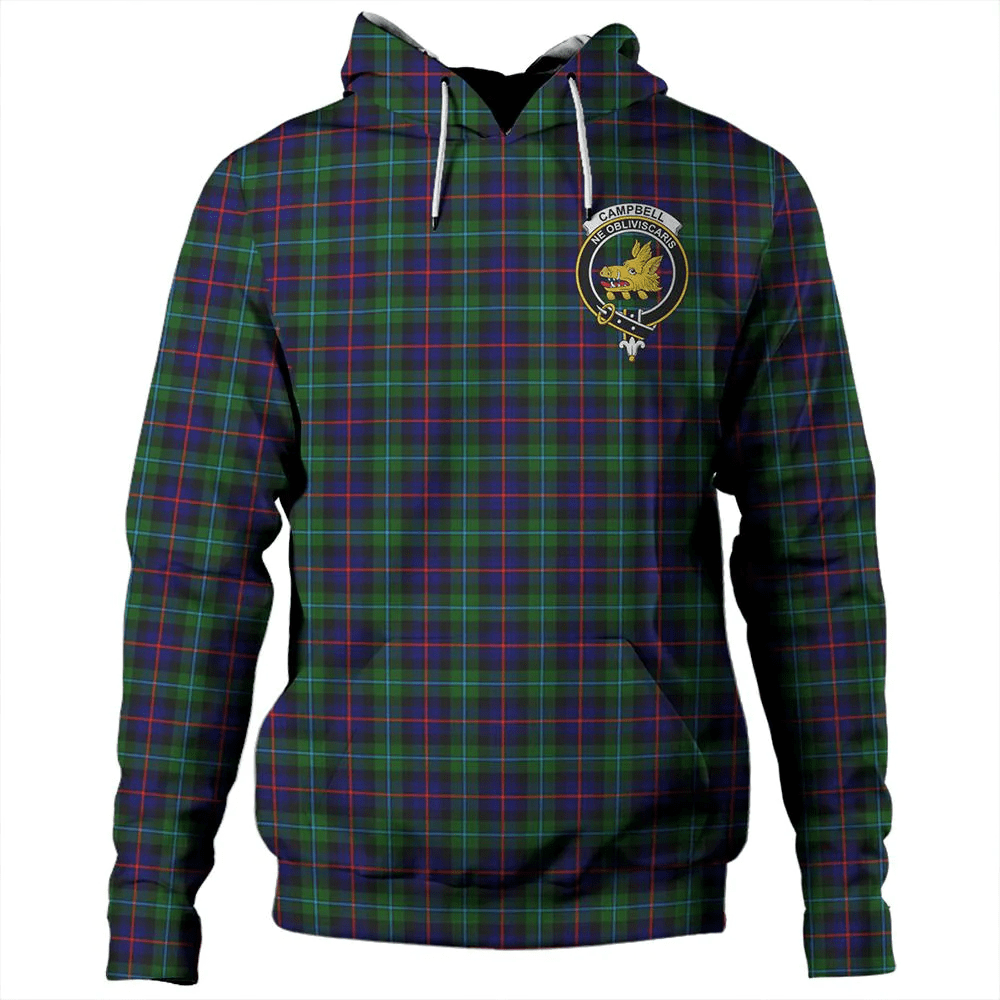 Clan Campbell of Cawdor Modern Tartan Hoodie Crest IQ0T9BJJ-1 Campbell of Cawdor Modern Tartan Hoodies   