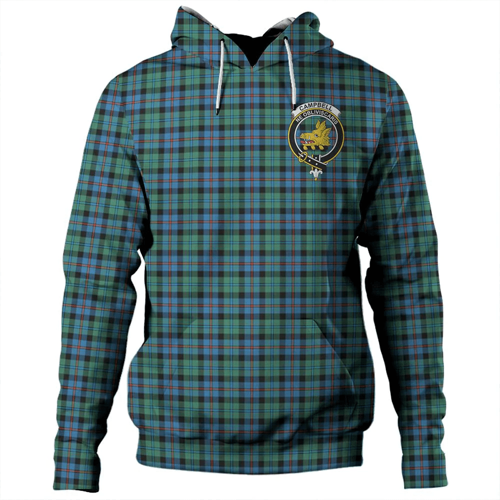 Clan Campbell of Cawdor Ancient Tartan Hoodie Crest FMD4XT2E-1 Campbell of Cawdor Ancient Tartan Hoodies   