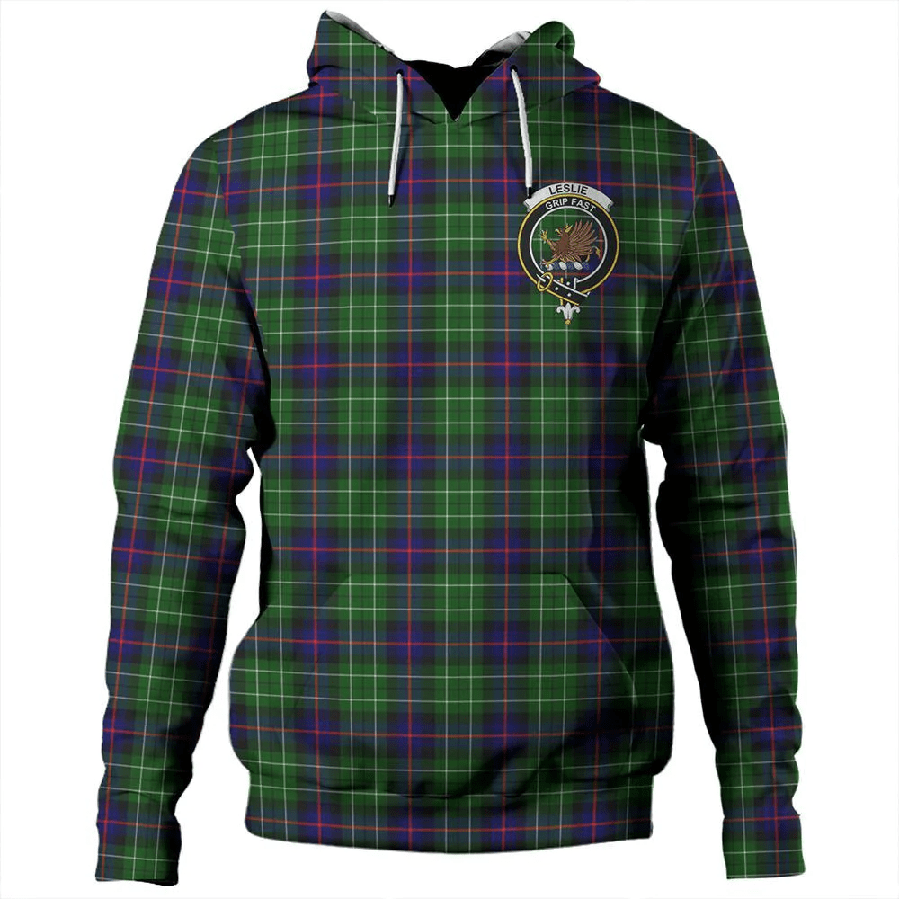 Clan Leslie Hunting Ancient Tartan Hoodie Crest 5FSILJYI-1 Leslie Hunting Ancient Tartan Hoodies   