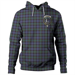 Clan Fletcher Modern Tartan Hoodie Crest QAEGFQ53-1 Fletcher Modern Tartan Hoodies   