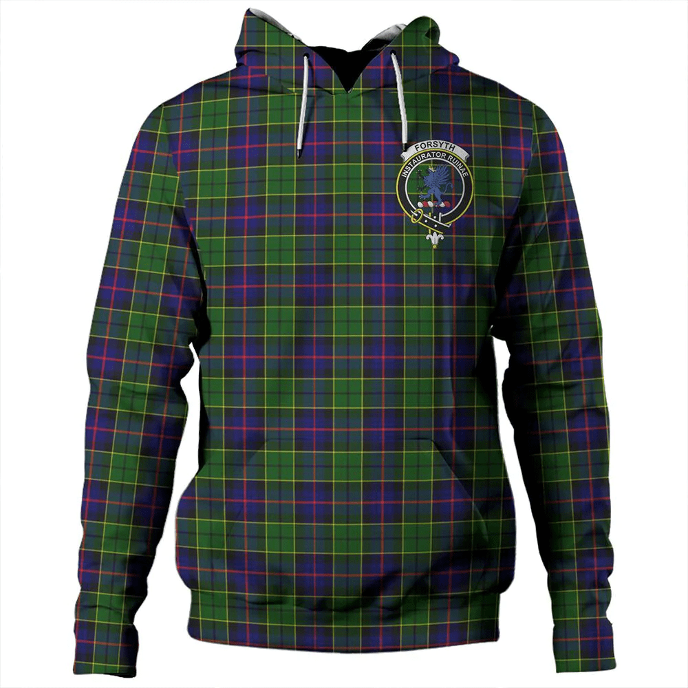 Clan Forsyth Modern Tartan Hoodie Crest D9MKQQBJ-1 Forsyth Modern Tartan Hoodies   