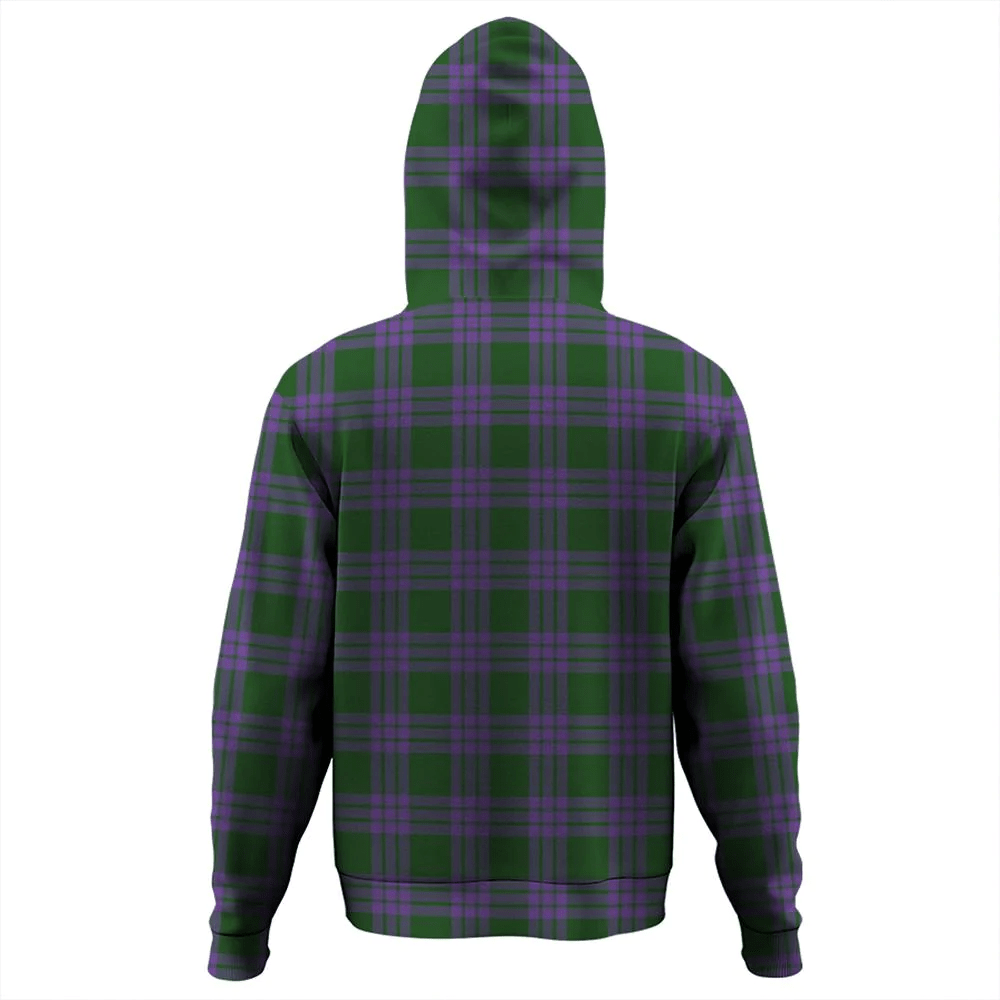 Clan Elphinstone Tartan Hoodie Crest UYA6MXRU-1 Elphinstone Tartan Hoodies   