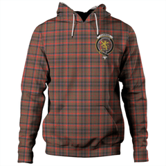 Clan Cumming Hunting Weathered Tartan Hoodie Crest JIFUKRBM-1 Cumming Hunting Weathered Tartan Hoodies   