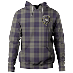 Clan Cunningham Dress Blue Dancers Tartan Hoodie Crest M54MC5EB-1 Cunningham Dress Blue Dancers Tartan Hoodies   