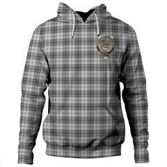 Clan Douglas Grey Modern Tartan Hoodie Crest S8DDNWZD-1 Douglas Grey Modern Tartan Hoodies   