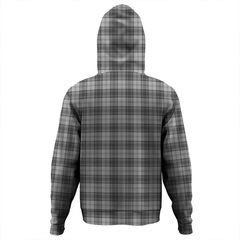 Clan Douglas Grey Modern Tartan Hoodie Crest S8DDNWZD-1 Douglas Grey Modern Tartan Hoodies   