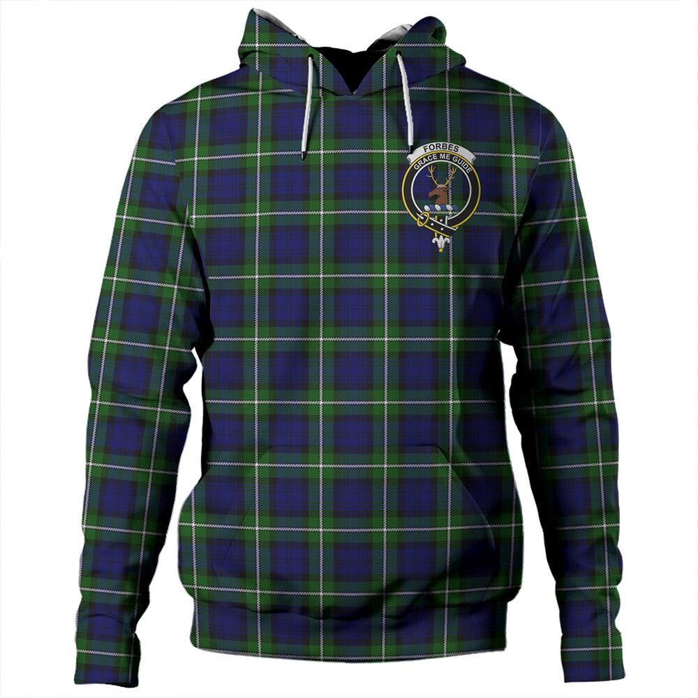 Clan Forbes Modern Tartan Hoodie Crest 5LYZJF6R-1 Forbes Modern Tartan Hoodies   