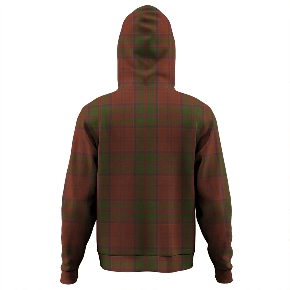 Clan Drummond Tartan Hoodie Crest P26FB0RN-1 Drummond Clan Tartan Hoodies   