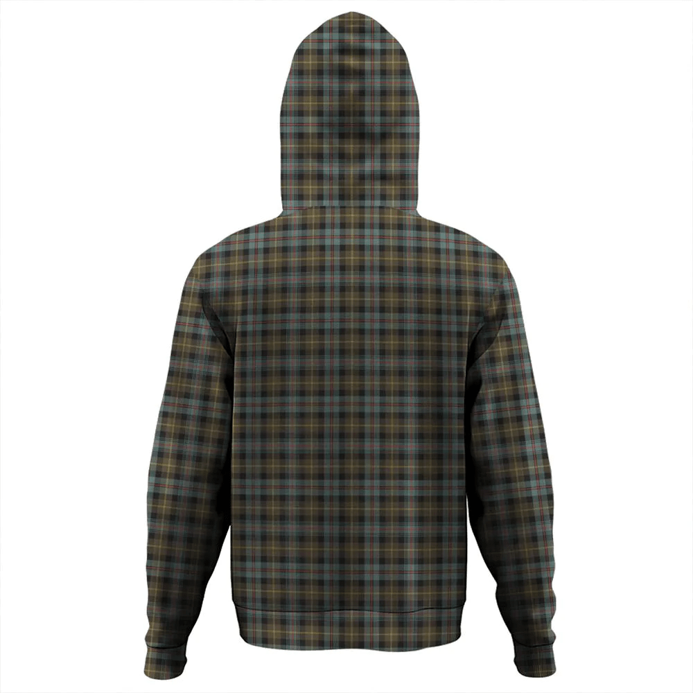 Clan Farquharson Weathered Tartan Hoodie Crest SG2KX9GZ-1 Farquharson Weathered Tartan Hoodies   