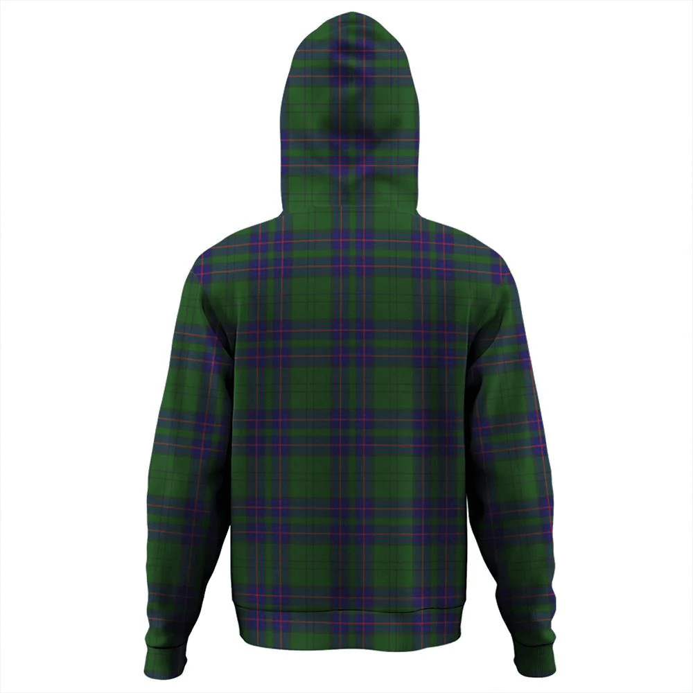 Clan Lockhart Tartan Hoodie Crest NMQH5KAS-1 Lockhart Tartan Hoodies   