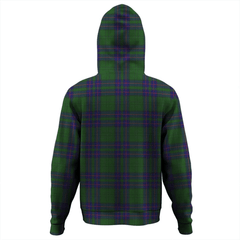 Clan Lockhart Tartan Hoodie Crest NMQH5KAS-1 Lockhart Tartan Hoodies   