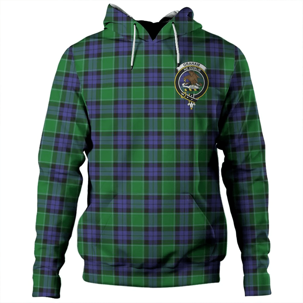 Clan Graham of Menteith Modern Tartan Hoodie Crest ANKMO0FJ-1 Graham of Menteith Modern Tartan Hoodies   